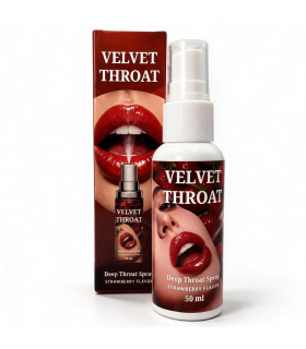 Спрей для глубокого минета WOW Velvet Throat со вкусом клубники, 50 мл - No Taboo