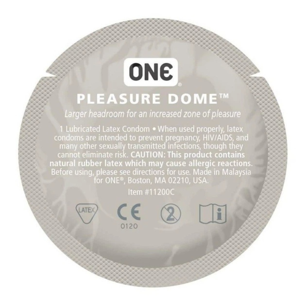 Набор презервативов One Pleasure Dome латексные, с расширенной головкой, 5 шт, фото №2 — секс шоп Украина, NO TABOO