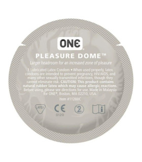 Набір презервативів One Pleasure Dome латексні, з розширеною головкою, 5 шт - No Taboo