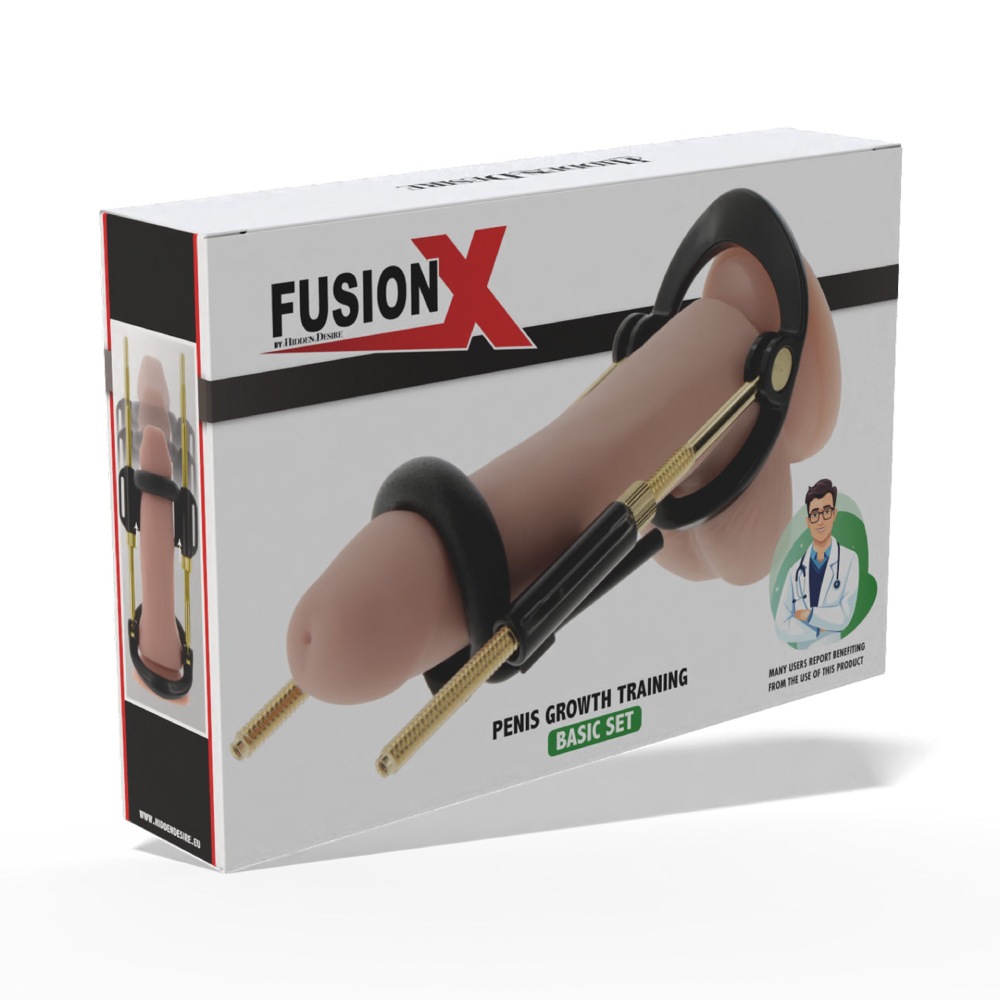Набор для увеличения пениса Hidden Desire Fusion X черный, 26 х 9 см фото №0 — секс игрушки: Украина, NO TABOO
