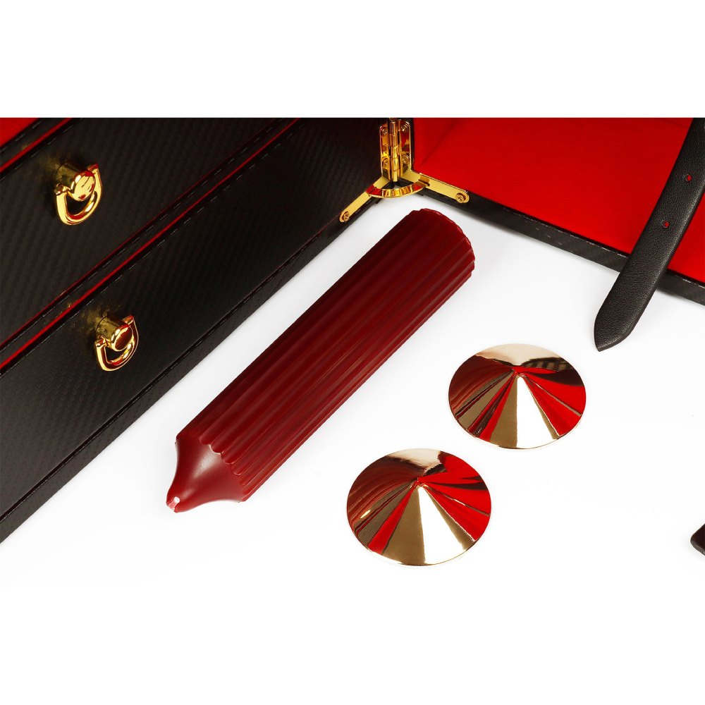 Набор для БДСМ Taboom Desires Masterpiece Case черный, 11 предметов, фото №16 — секс шоп Украина, NO TABOO