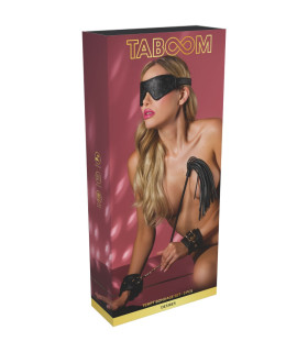 Набір для бондажу TABOOM Tempt Bondage Set чорний, 3 предмета - No Taboo