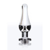 Анальная пробка Toy Joy Diamond Bum Bijou L с кристаллом, серебристая, 13 × 4 см фото №4 — секс игрушки: Украина, NO TABOO