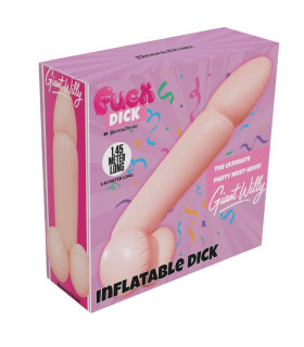 Надувна іграшка для басейна Hidden Desire Fuck Dolls у формі пеніса, бежева, 145 см - No Taboo