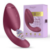 Вакуумный стимулятор Womanizer Next Duo с вибрацией, розовый, 19,3 х 5,6 см фото №1 — секс игрушки: Украина, NO TABOO