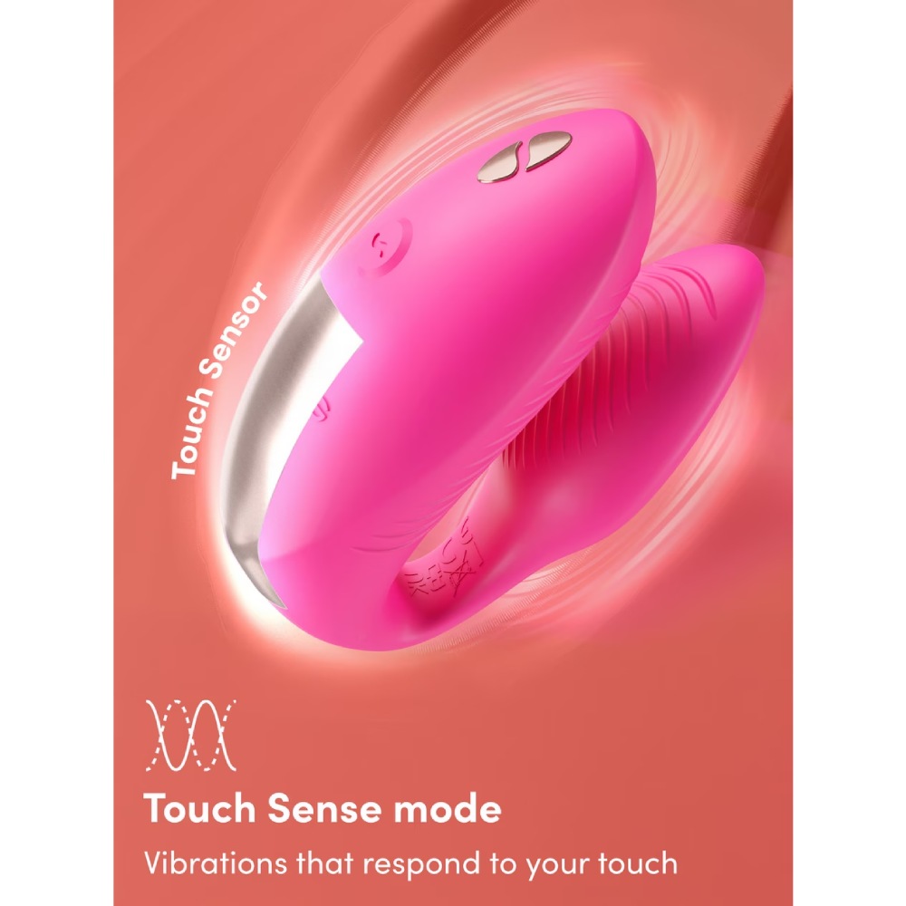 Вибратор для пар We-Vibe Chorus Pro с пультом и приложением, розовый, 8 см фото №16 — секс игрушки: Украина, NO TABOO