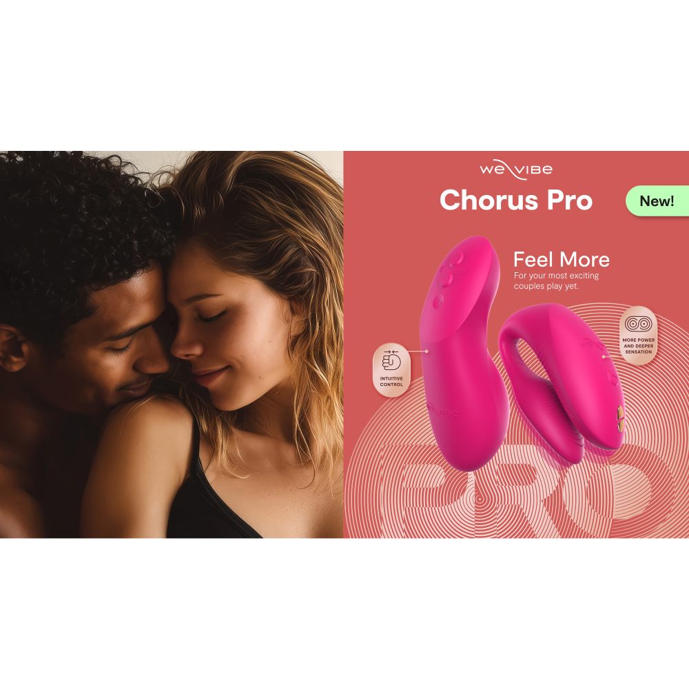 Вибратор для пар We-Vibe Chorus Pro с пультом и приложением, розовый, 8 см фото №46 — секс игрушки: Украина, NO TABOO