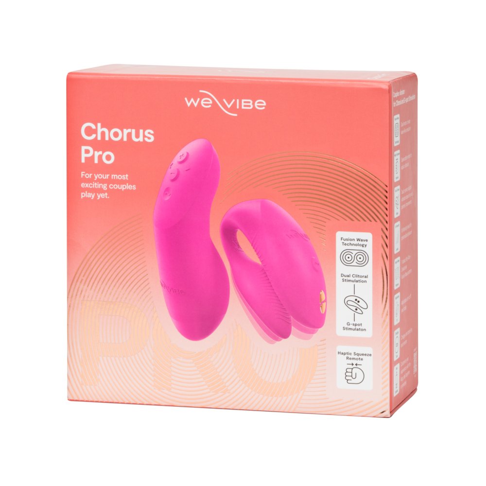 Вибратор для пар We-Vibe Chorus Pro с пультом и приложением, розовый, 8 см фото №26 — секс игрушки: Украина, NO TABOO