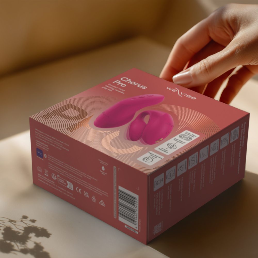 Вибратор для пар We-Vibe Chorus Pro с пультом и приложением, розовый, 8 см фото №48 — секс игрушки: Украина, NO TABOO