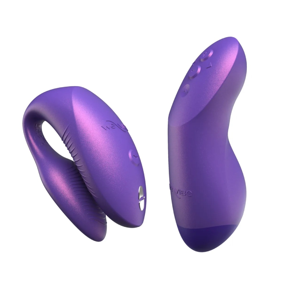 Вибратор для пар We-Vibe Chorus Pro с пультом и приложением, фиолетовый, 8 см фото №7 — секс игрушки: Украина, NO TABOO