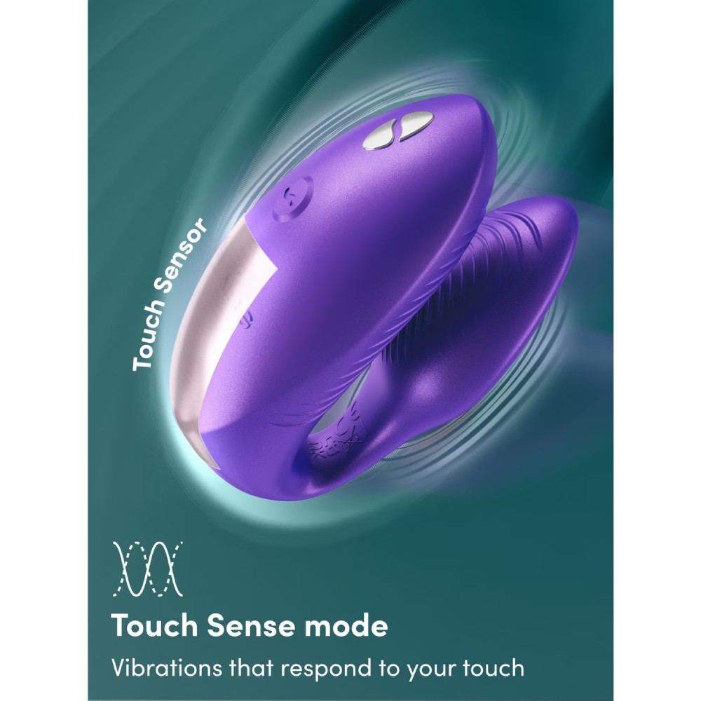 Вибратор для пар We-Vibe Chorus Pro с пультом и приложением, фиолетовый, 8 см фото №16 — секс игрушки: Украина, NO TABOO