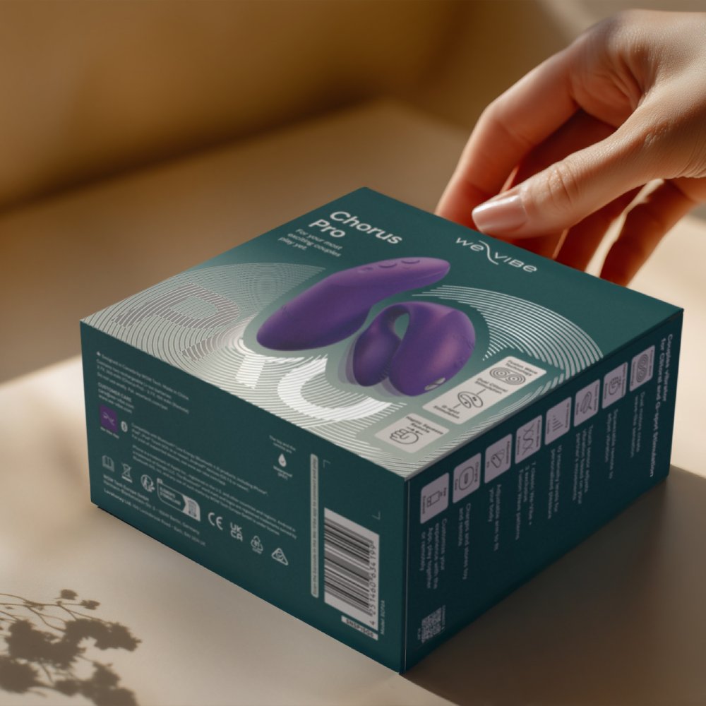 Вибратор для пар We-Vibe Chorus Pro с пультом и приложением, фиолетовый, 8 см фото №43 — секс игрушки: Украина, NO TABOO