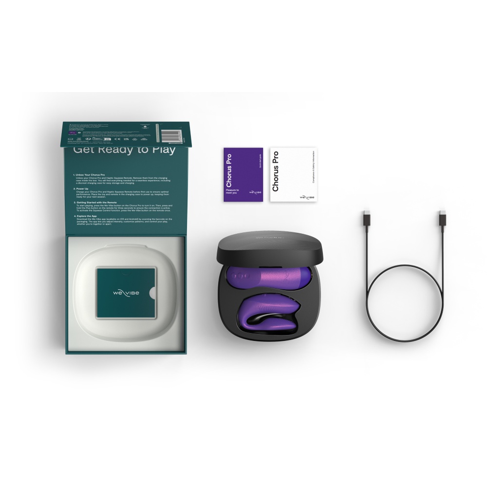 Вибратор для пар We-Vibe Chorus Pro с пультом и приложением, фиолетовый, 8 см фото №44 — секс игрушки: Украина, NO TABOO