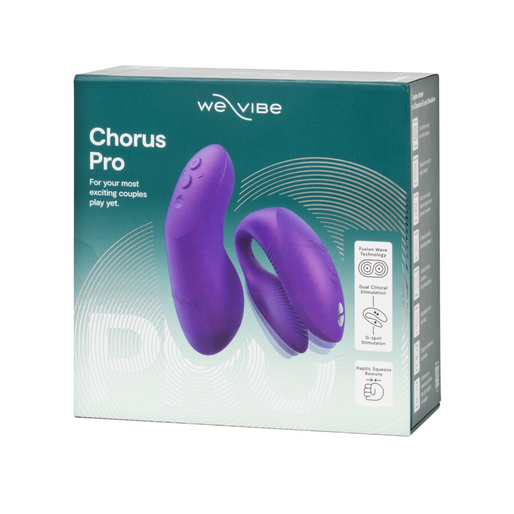Вибратор для пар We-Vibe Chorus Pro с пультом и приложением, фиолетовый, 8 см фото №27 — секс игрушки: Украина, NO TABOO