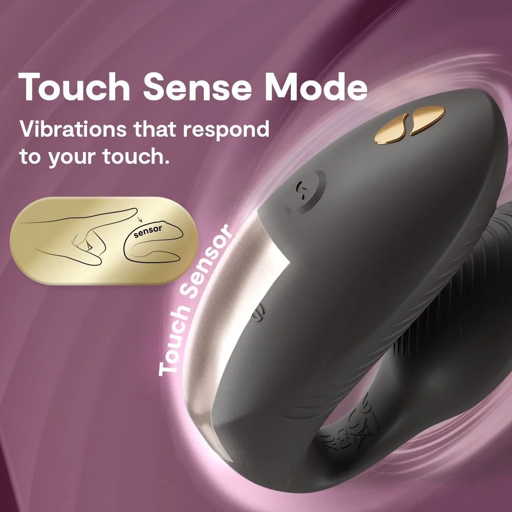 Вибратор для пар We-Vibe Chorus Pro с пультом и приложением, черный, 8 см фото №10 — секс игрушки: Украина, NO TABOO