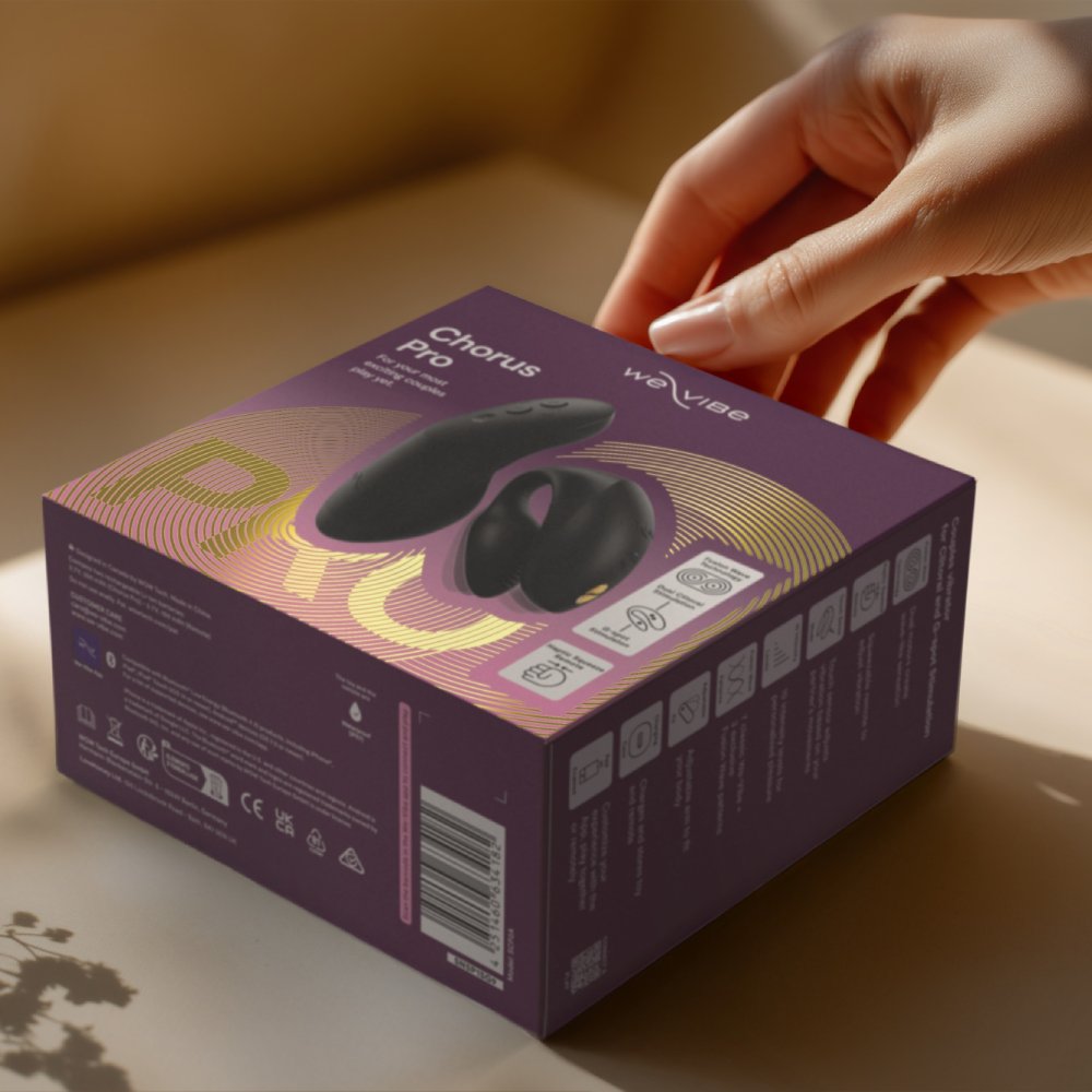 Вибратор для пар We-Vibe Chorus Pro с пультом и приложением, черный, 8 см фото №40 — секс игрушки: Украина, NO TABOO