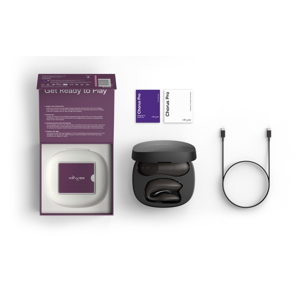 Вибратор для пар We-Vibe Chorus Pro с пультом и приложением, черный, 8 см фото №41 — секс игрушки: Украина, NO TABOO