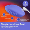 Вибратор для клитора We-Vibe Temp с функцией нагрева и охлаждения, синий, 9.7 см фото №12 — секс игрушки: Украина, NO TABOO