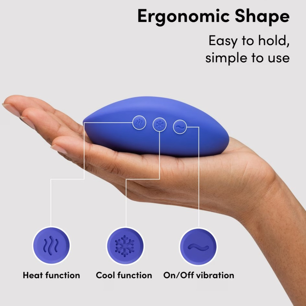 Вибратор для клитора We-Vibe Temp с функцией нагрева и охлаждения, синий, 9.7 см фото №19 — секс игрушки: Украина, NO TABOO
