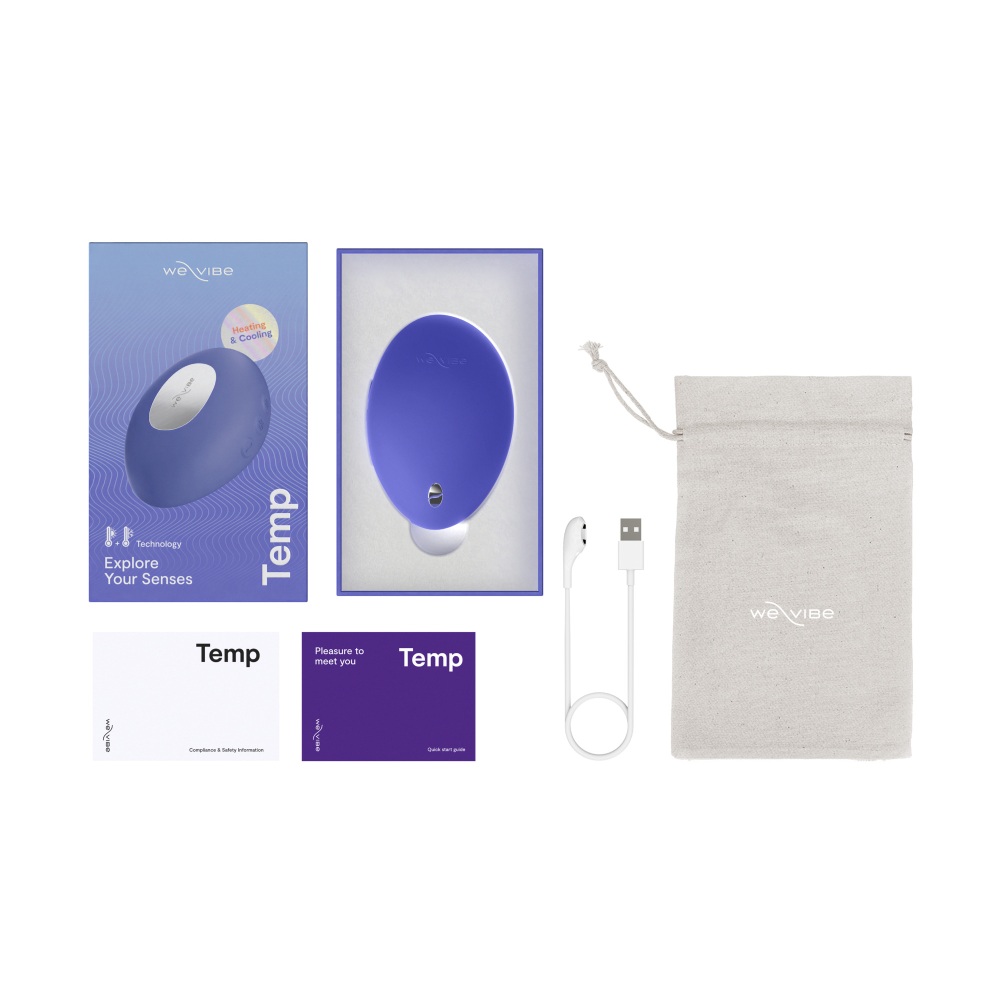 Вибратор для клитора We-Vibe Temp с функцией нагрева и охлаждения, синий, 9.7 см фото №35 — секс игрушки: Украина, NO TABOO
