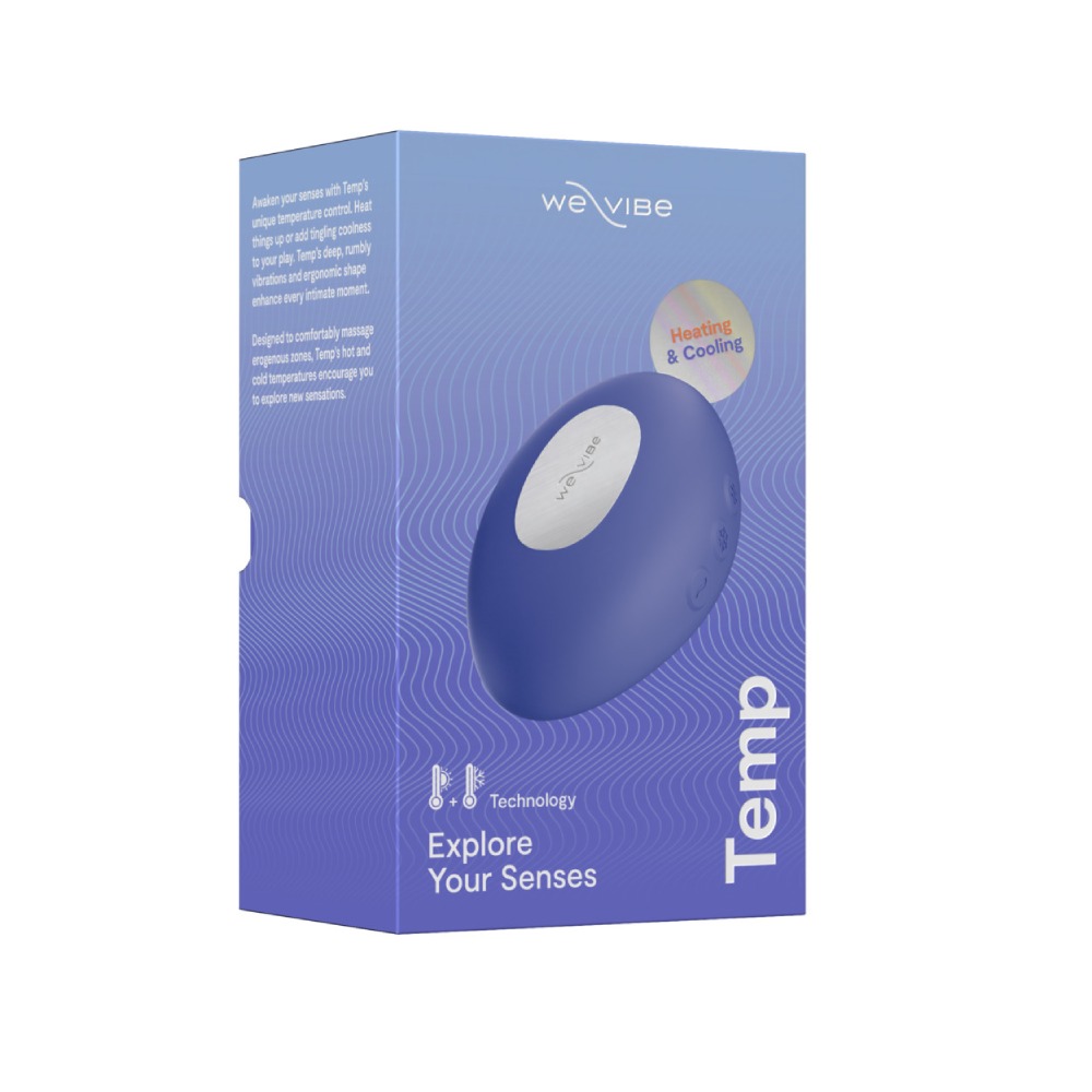 Вибратор для клитора We-Vibe Temp с функцией нагрева и охлаждения, синий, 9.7 см фото №36 — секс игрушки: Украина, NO TABOO