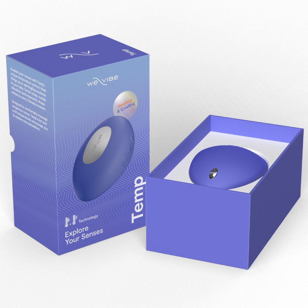 Вибратор для клитора We-Vibe Temp с функцией нагрева и охлаждения, синий, 9.7 см фото №37 — секс игрушки: Украина, NO TABOO