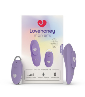 Вибратор в трусики Lovehoney Mon Ami с пультом, сиреневый, 8,9 см - No Taboo
