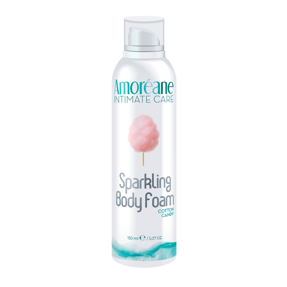 Пенка для тела Amoreane Sparkling Body Foam с ароматом сахарной ваты, 150 мл, фото №0 — секс шоп Украина, NO TABOO