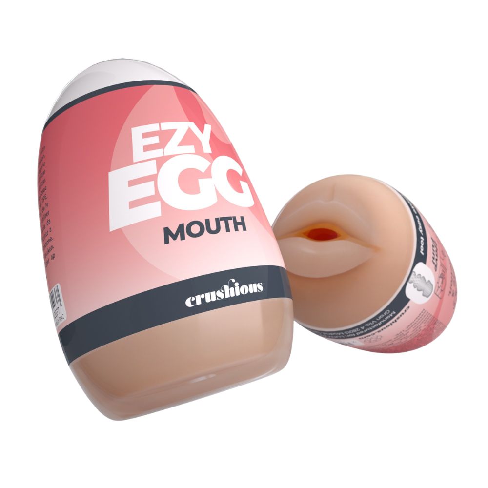Мастурбатор-яйцо Crushious Ezy Egg the Mouth рот, бежевый, 8.7 × 5.6 см фото №0 — секс игрушки: Украина, NO TABOO