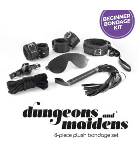 Набор для БДСМ Crushious Dungeons & Maidens черный, 8 предметов - No Taboo