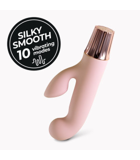 Мини-вибратор-кролик Crushious Mellow Cony 10 режимов вибрации, розовый, 13.5 х 2.5 см - No Taboo