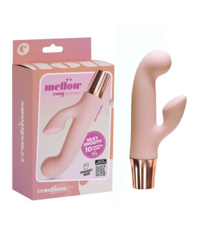 Мини-вибратор-кролик Crushious Mellow Cony 10 режимов вибрации, розовый, 13.5 х 2.5 см - No Taboo