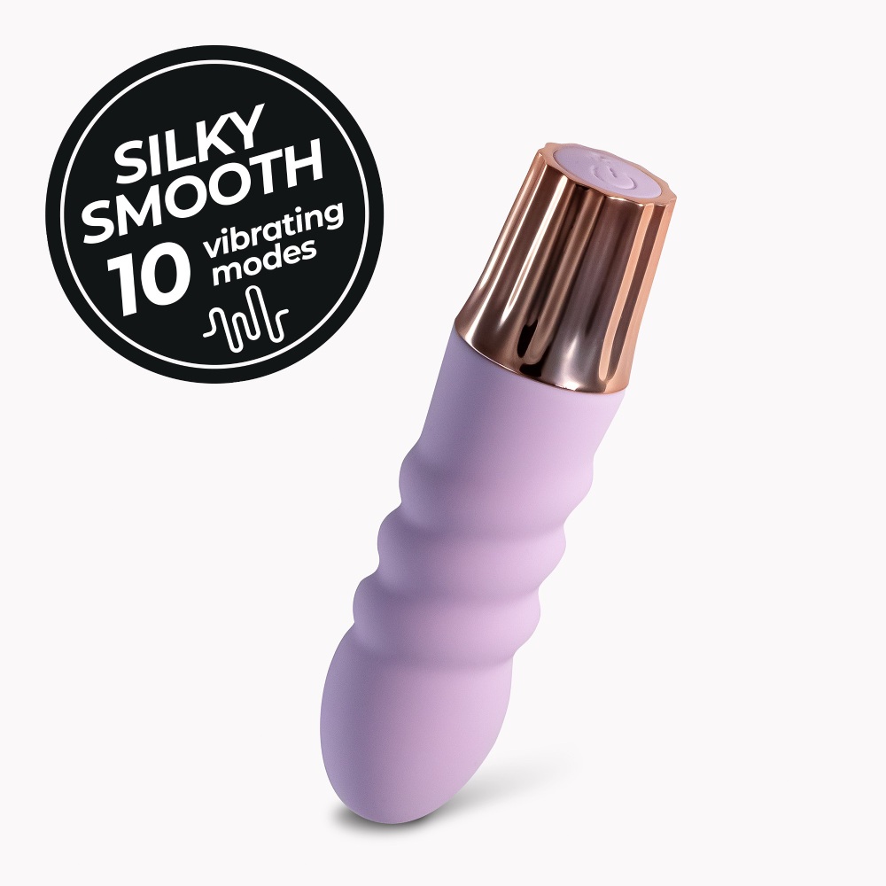 Минивибратор Crushious Mellow Bubbles 10 режимов вибрации, лавандовый, 11 х 2.8 см фото №2 — секс игрушки: Украина, NO TABOO