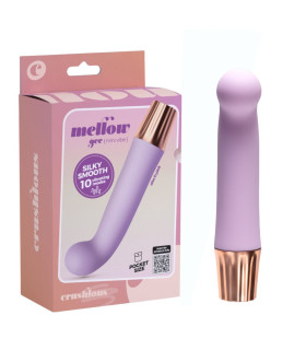 Минивибратор Crushious Mellow Gee 10 режимов вибрации, лавандовый, 11 х 2.5 см - No Taboo