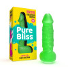 Мыло в форме пениса Pure Bliss Mini на присоске, зеленое, 15 × 3.4 см, фото №1 — секс шоп Украина, NO TABOO