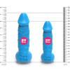 Мыло в форме пениса Pure Bliss Mini на присоске, голубое, 15 × 3.4 см, фото №6 — секс шоп Украина, NO TABOO