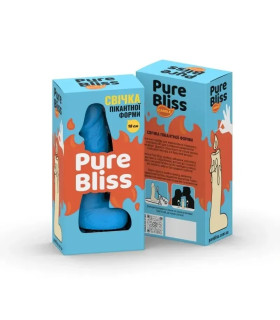 Свічка у формі пеніса Pure Bliss BIG блакитна, 18 х 4.2 см - No Taboo