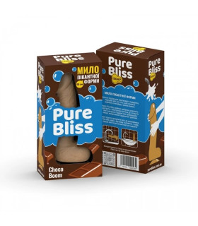 Мыло в форме пениса Pure Bliss Choco Boom с ароматом шоколада, коричневое, 15 × 3.4 см - No Taboo