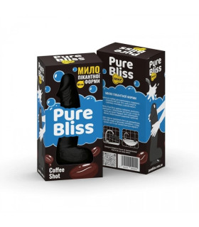Мыло в форме пениса Pure Bliss Coffee Shot с ароматом кофе, черное, 15 × 3.4 см - No Taboo