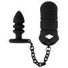 Мужской пояс верности Black Velvets с анальной пробкой, черный, фото №3 — секс шоп Украина, NO TABOO