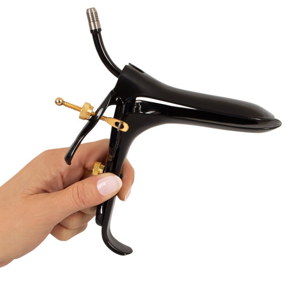 Спекулум Fetish Collection с трубкой для воздуха и жидкости, черный, фото №7 — секс шоп Украина, NO TABOO