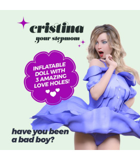 Секс-кукла Crushious Cristina с 3 отверстиями, бежевая, 155 см - No Taboo