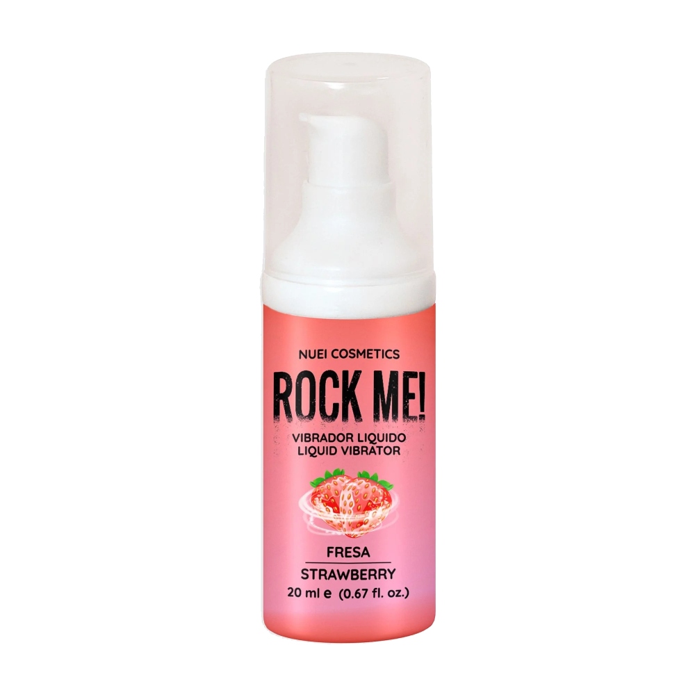 Жидкий вибратор NUEI Rock Me со ароматом клубники, 20 мл, фото №0 — секс шоп Украина, NO TABOO