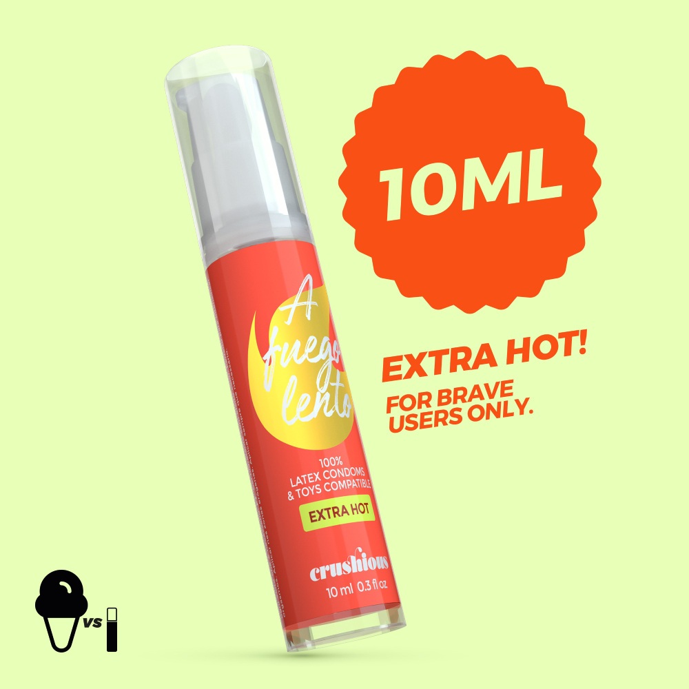 Лубрикант Crushious Extra Hot зігріваючий, 10 мл, фото №2 — секс шоп Україна, NO TABOO