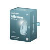 Вибратор Satisfyer Mission Control с вакуумной стимуляцией клитора, голубой, 10 х 6.6 см фото №2 — секс игрушки: Украина, NO TABOO