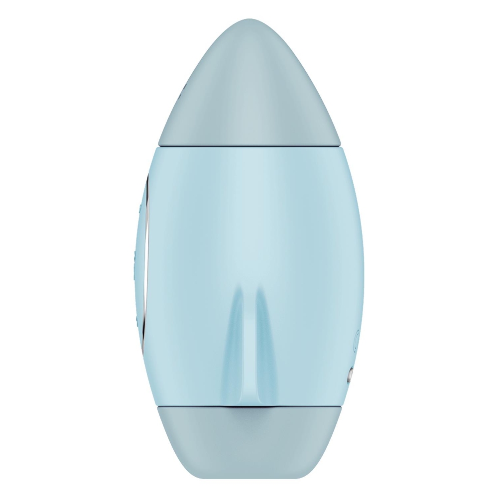 Вибратор Satisfyer Mission Control с вакуумной стимуляцией клитора, голубой, 10 х 6.6 см фото №5 — секс игрушки: Украина, NO TABOO