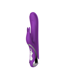 Вибратор-кролик Chisa Missile Rabbit с ротацией, фиолетовый, 23,5 х 3,6 см - No Taboo