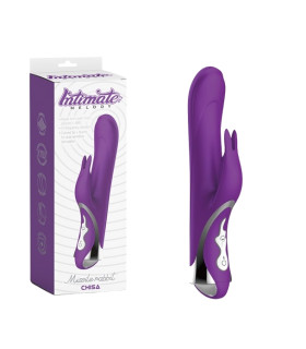 Вибратор-кролик Chisa Missile Rabbit с ротацией, фиолетовый, 23,5 х 3,6 см - No Taboo