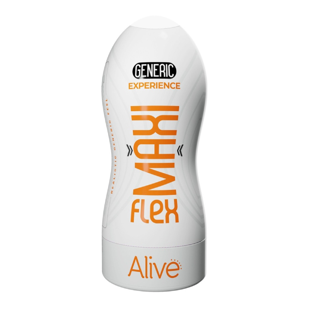 Мастурбатор Alive Maxi Flex Generic Experience, бежевый, 19 × 7.8 см фото №2 — секс игрушки: Украина, NO TABOO