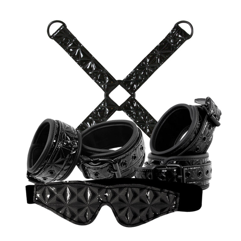 Набор БДСМ NS Novelties Sinful Bondage черный, 4 предмета, фото №0 — секс шоп Украина, NO TABOO